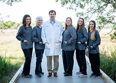 Dr. Game and the Stono Dental Care team