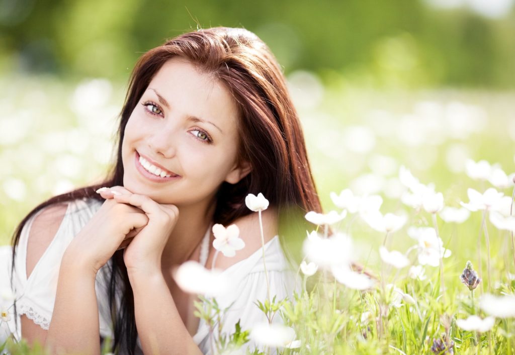 woman smiling after getting her teeth whitened in Johns Island, SC